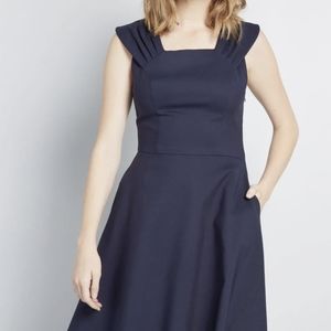 Women navy dress